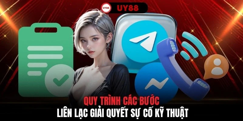 Quy trình các bước liên lạc giải quyết sự cố kỹ thuật